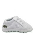 Baby White/Green L.12.12 Crib Shoes (0-2) 52359 by Lacoste from Hurleys