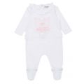 Baby Pale Pink 2 Tiger & Logo Babygrow Gift Set 92573 by Kenzo from Hurleys