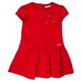 Girls Red Embroidered Flower Dress 12679 by Mayoral from Hurleys
