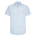 Mens Keepsake Blue Oxford Slim Fit S/s Shirt 58034 by Tommy Hilfiger from Hurleys