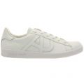 Mens White Logo Trainers 73063 by Armani Jeans from Hurleys