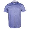Mens Blue Wallo Oxford S/s Shirt 23666 by Ted Baker from Hurleys