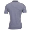 Mens Dark Carbon Oxford Twin Tipped S/s Polo Shirt
