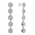 Womens Silver & Crystal Rizza Drop Earrings 66796 by Ted Baker from Hurleys
