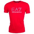 Mens Racing Red Train S/s Tee Shirt 6983 by EA7 from Hurleys