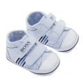 Baby Pale Blue Branded Trainers (15-21) 19639 by BOSS from Hurleys
