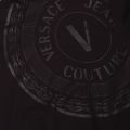 Mens Black Centered Emblem Tonal Hoodie 90385 by Versace Jeans Couture from Hurleys