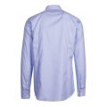Mens Light Blue Kason Herringbone Slim Fit L/s Shirt 51690 by HUGO from Hurleys