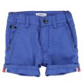 Baby Blue Branded Shorts 37451 by BOSS from Hurleys