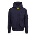 Mens Navy Gobi Spring Hooded Jacket 53901 by Parajumpers from Hurleys
