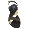 Womens Black  And Gold Mackay Flat Sandals 20251 by Michael Kors from Hurleys
