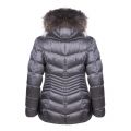 Womens Grey/Tri Colour B220M Mid Length Padded Jacket 30953 by Froccella from Hurleys