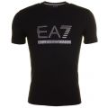 Mens Black Training Logo Series Crew S/s Tee Shirt 64298 by EA7 from Hurleys
