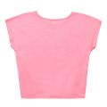 Girls Pink Logo Knot Front S/s T Shirt 85127 by Billieblush from Hurleys