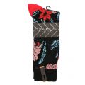 Mens Black Dorral Floral Socks 51010 by Ted Baker from Hurleys