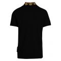 Mens Black Baroque Collar Regular Fit S/s Polo Shirt 55344 by Versace Jeans Couture from Hurleys