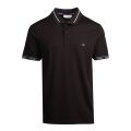 Calvin Klein Mens Black Liquid Touch Logo Cuff S/s Polo Shirt 76129 by Calvin Klein from Hurleys