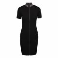 Womens Black Zip Front Trim Midi Dress 50466 by Michael Kors from Hurleys