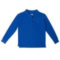 Boys Imperial Blue Branded L/s Polo Shirt 13604 by C.P. Company Undersixteen from Hurleys