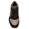 Mens Grey Logo Trainers 11105 by Armani Jeans from Hurleys