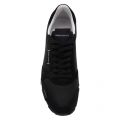 Mens Dark Blue Branded Mesh Trainers 55633 by Emporio Armani from Hurleys