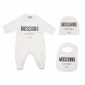 Baby White 3 Piece Babygrow Set 47309 by Moschino from Hurleys
