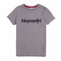 Kids Medium Grey Melange Saloy S/s T Shirt 77303 by Napapijri from Hurleys