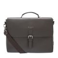 Mens Chocolate Departs Leather Satchel 50967 by Ted Baker from Hurleys