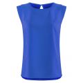Womens Ceramic Blue Crepe Light Capped Sleeve Top 86732 by French Connection from Hurleys