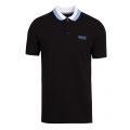 Mens Black/Blue Ampere S/s Polo Shirt 73380 by Barbour International from Hurleys