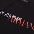 Mens Black Graphic Logo Slim Fit S/s T Shirt 30849 by Emporio Armani Bodywear from Hurleys