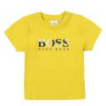 Toddler Pollen Yellow Colour Big Logo S/s T Shirt 55939 by BOSS from Hurleys