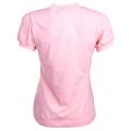 Womens Pink Floral Logo S/s Tee Shirt 10480 by Love Moschino from Hurleys
