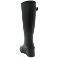 Womens Black Original Refined Wedge-Sole Wellington Boots 68173 by Hunter from Hurleys