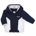 Baby Navy Casual Hooded Jacket 37474 by BOSS from Hurleys