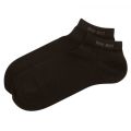 Mens Black 2 Pack Trainer Socks 18744 by BOSS from Hurleys
