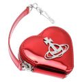 Womens Red Johanna Vegan Heart Coin Case 46962 by Vivienne Westwood from Hurleys