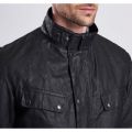 Mens Black Winter Duke Waxed Jacket 12296 by Barbour International from Hurleys