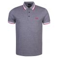 Athleisure Mens Dark Blue Paddy Regular S/s Polo Shirt 22042 by BOSS from Hurleys