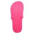 Womens Pink Glow Logo Slides 59777 by Calvin Klein from Hurleys