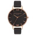 Womens Black/Rose Gold Dial Watch 10083 by Olivia Burton from Hurleys