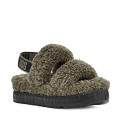 Womens Burnt Olive Oh Fluffita Slippers 98038 by UGG from Hurleys