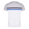 Athleisure Mens White Tee 12 Fine Stripe S/s T Shirt 26644 by BOSS from Hurleys