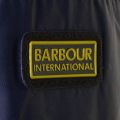 Mens Navy Level Hooded Quilted Jacket 17742 by Barbour International from Hurleys