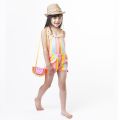 Girls Pink Multi Glitter Stripe Beach Shorts 36607 by Billieblush from Hurleys