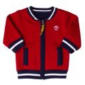 Baby Red Reversible Knitted Cardigan