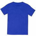 Boys Bright Blue Branded Chest S/s T Shirt 37984 by Emporio Armani from Hurleys