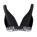Womens Black Curve Logo Triangle Bikini Top 108570 by Calvin Klein from Hurleys