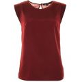 Womens Biker Berry Polly Plains Capped Sleeve Top 14561 by French Connection from Hurleys