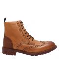 Mens Tan Baellen Leather Boots 80482 by Ted Baker from Hurleys
